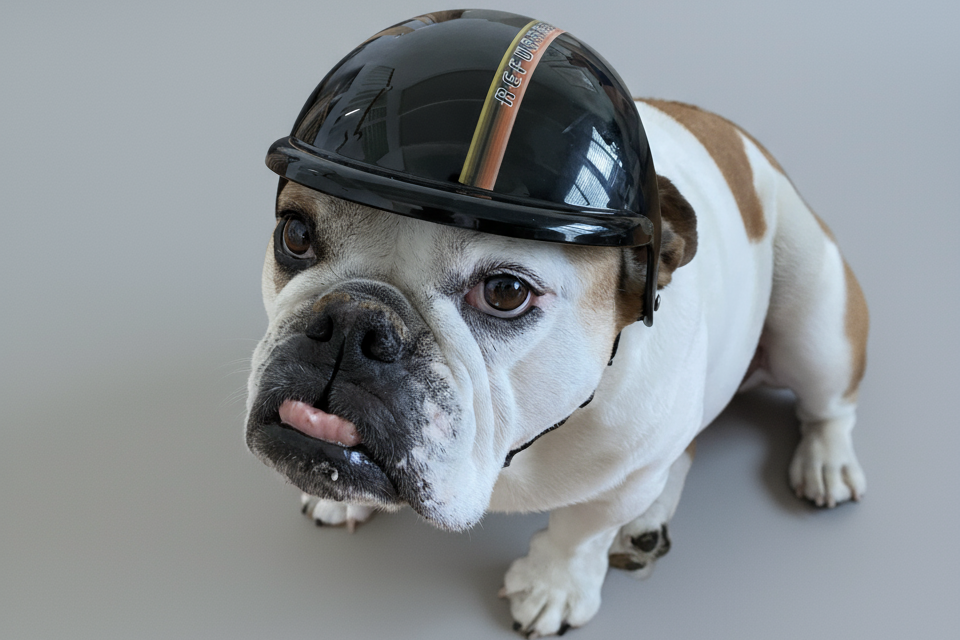 ReFurrrbished Sidecars Retro Pup Helmet