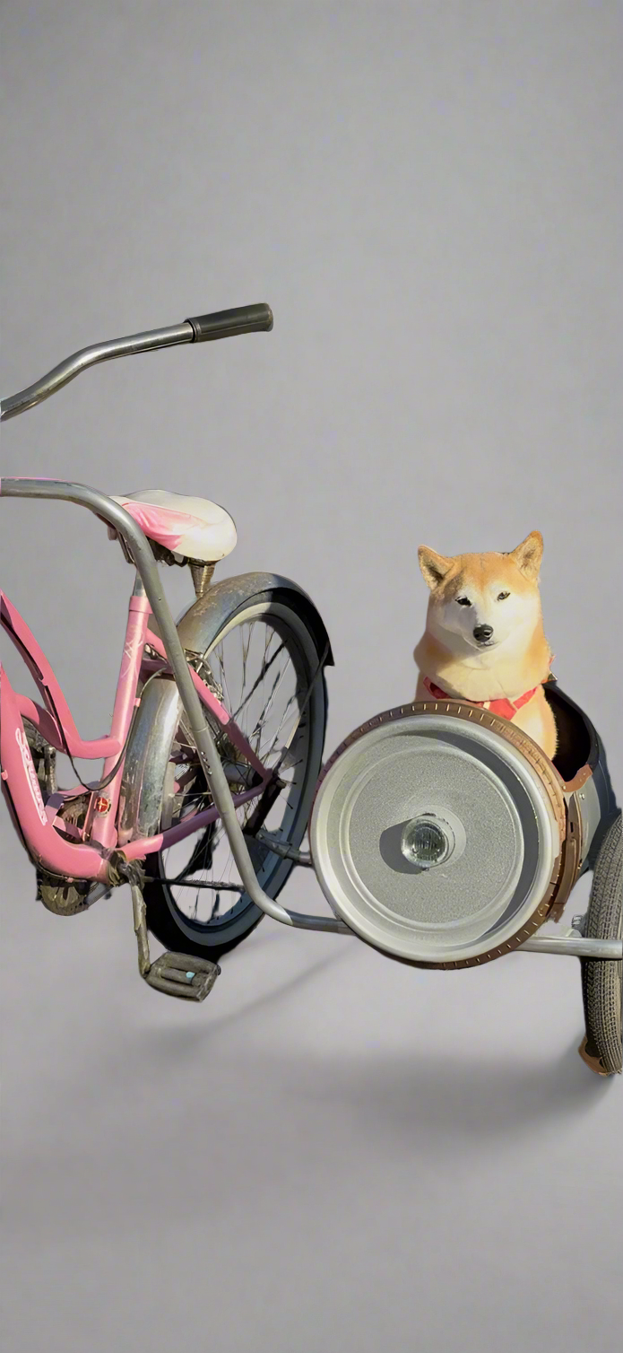 Small Barrel Bicycle Sidecar for Dogs